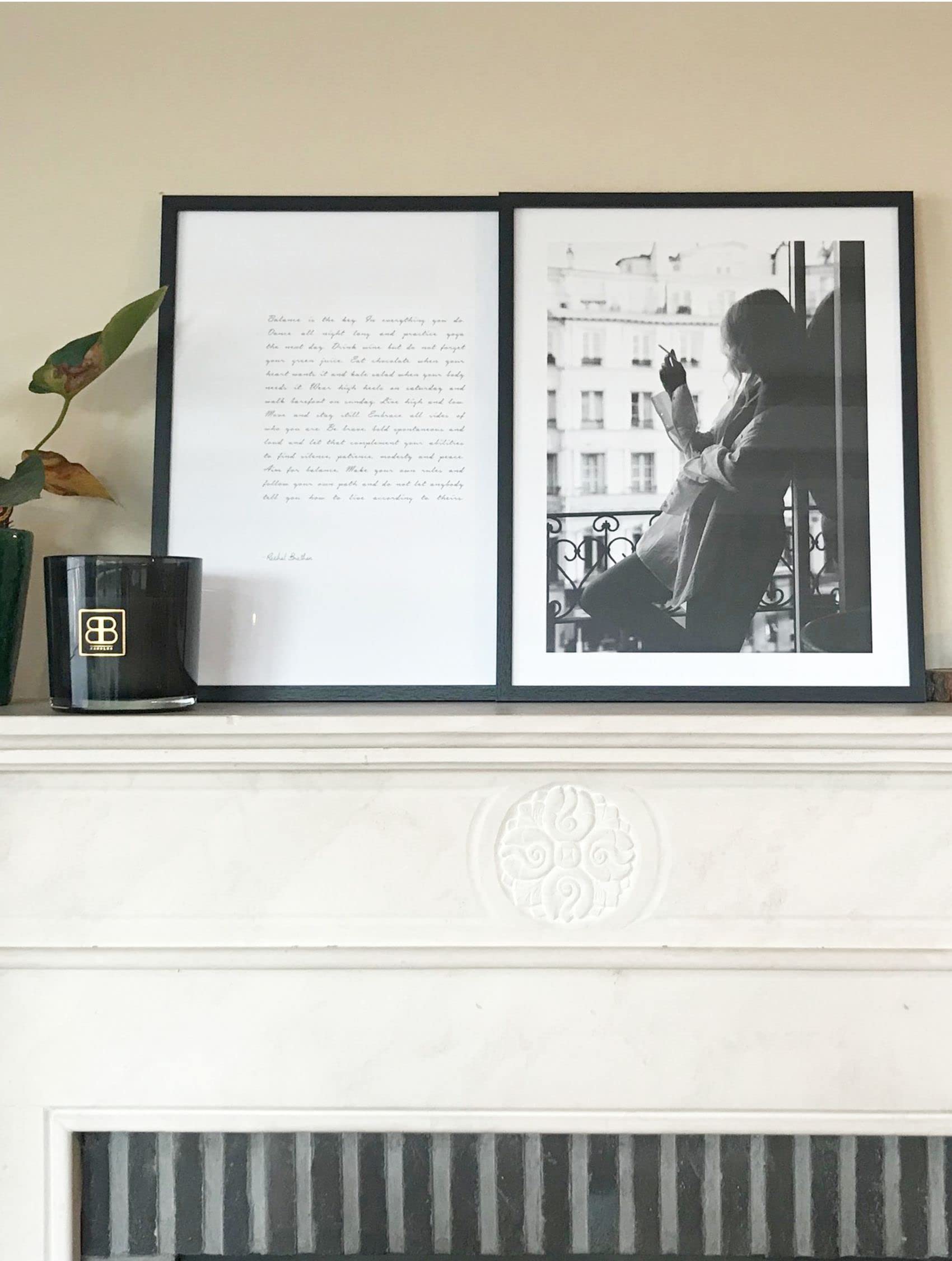 Portafoto In Legno E MDF – Dimensioni 40x60 Cm, Sottile, Colore Nero, Per Quadri, Poster O Fotografie