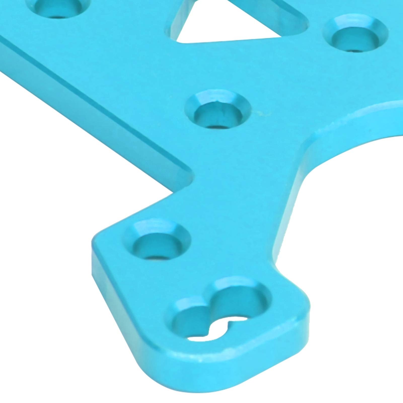 Piastra di smorzamento della scheda dell'ammortizzatore anteriore adatta per i pezzi di ricambio per auto RC Wltoys 144001 1/14 (blu B) - 3