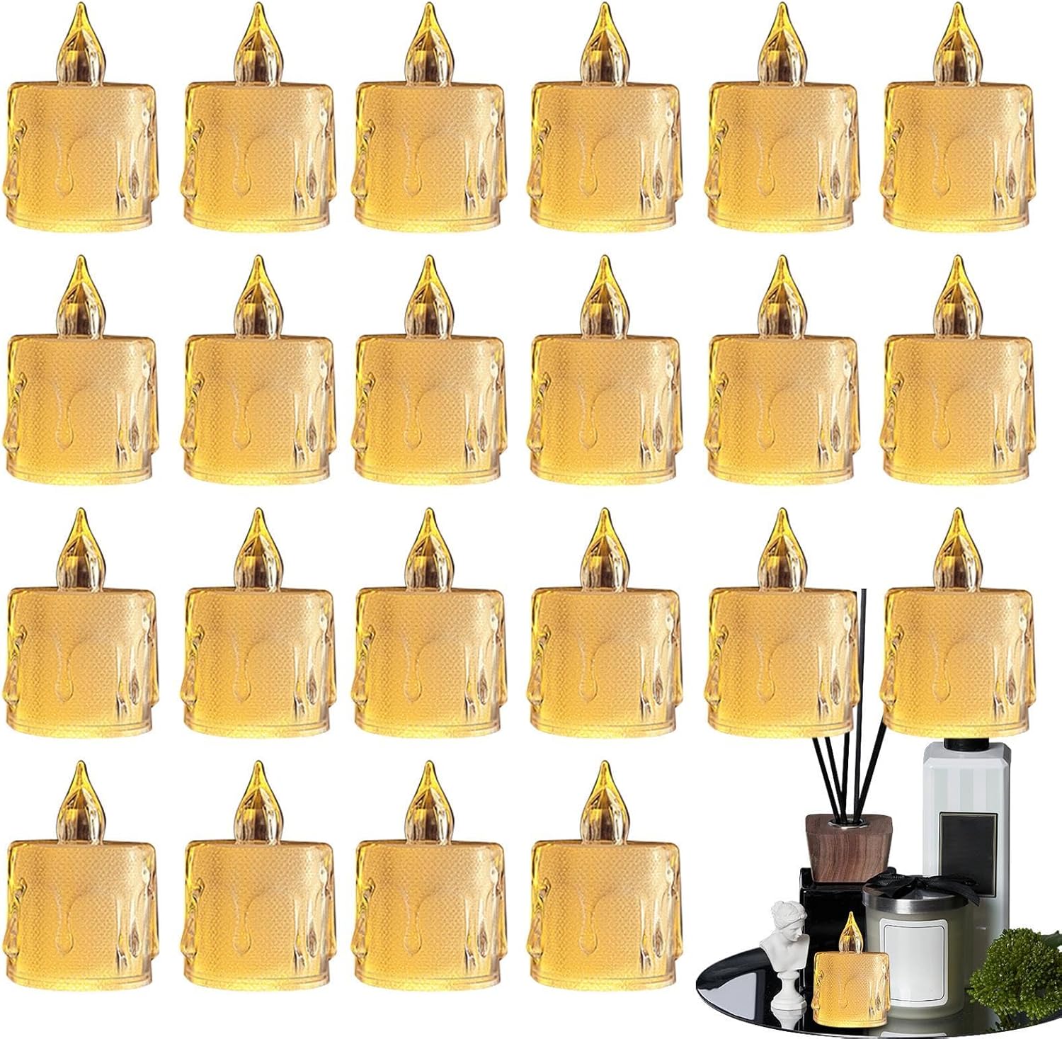 Bougeoirs a bougie chauffe-plat en cristal / Abat-jour de bougie pour
