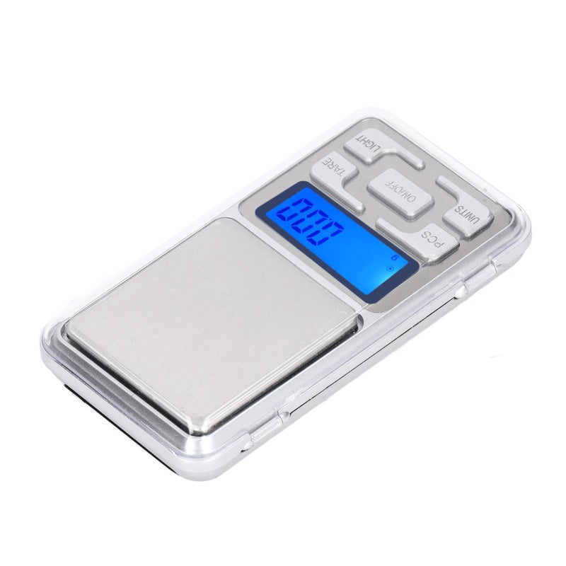 Balance électronique mini, Haute précision multifonctionnelle avec écran LCD, Poche, Pour nourriture bijoux, 200g 0.01g - 3
