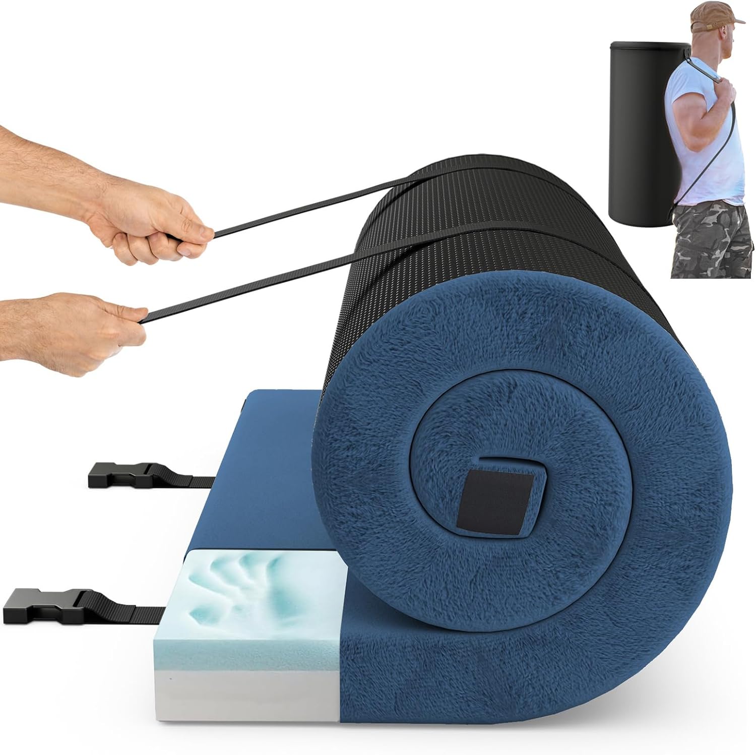 Tenda Da Campeggio 1 Persona Ultraleggera - Militare, Impermeabile, Con Borsa, Per Trekking E Outdoor - Foto 2