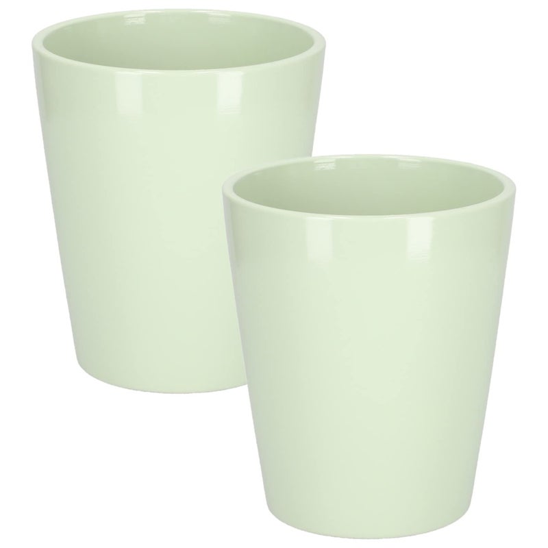 2x osłonka 12 doniczka donica ceramiczna na kwiaty - KOTARBAU