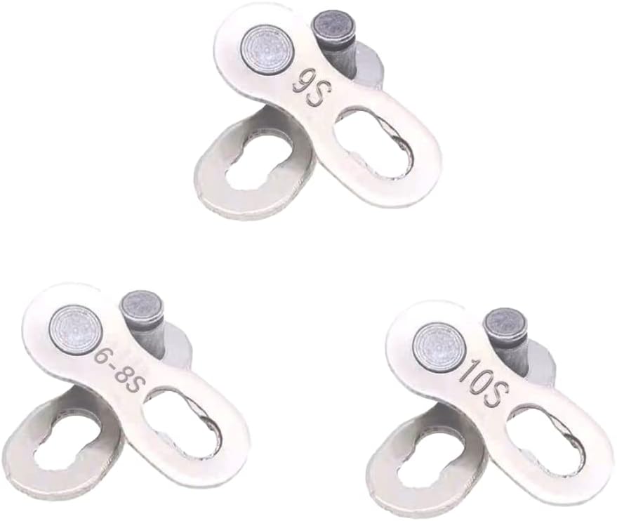 3 szt. ogniw łańcucha rowerowego, łańcuch rowerowy, łącznik łańcucha rowerowego, szybkozłączka do ogniw łańcucha rowerowego 6-7-8, 9, 10 biegów
