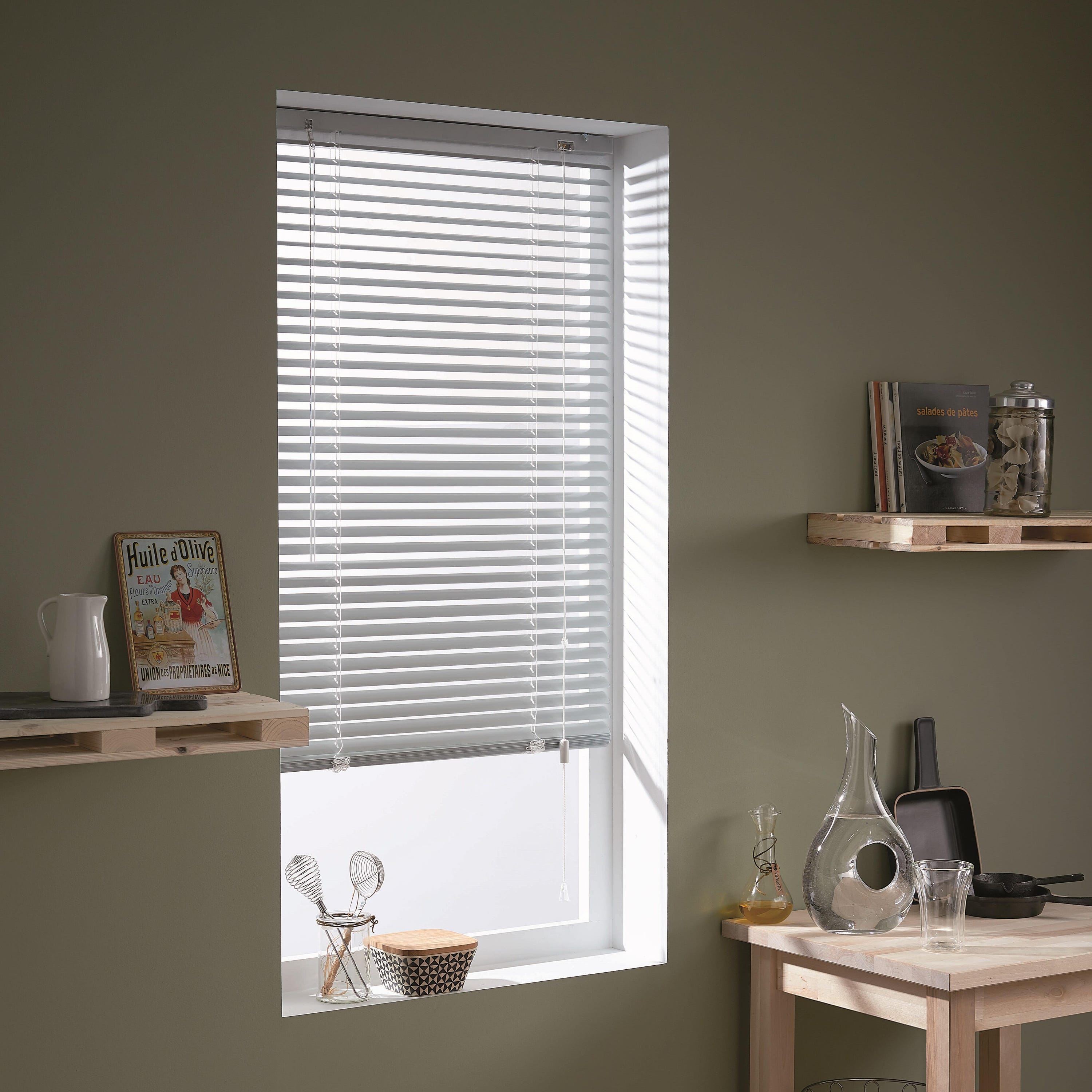 Żaluzja aluminiowa 25 mm srebrna, szer. 140 x wys. 175 cm, INSPIRE - 5