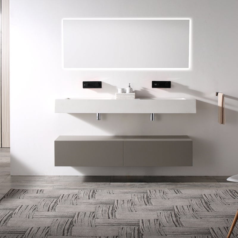 Bernstein Deszczownica kwadratowa DPG2001 – super płaska – stal nierdzewna – 40x40 cm