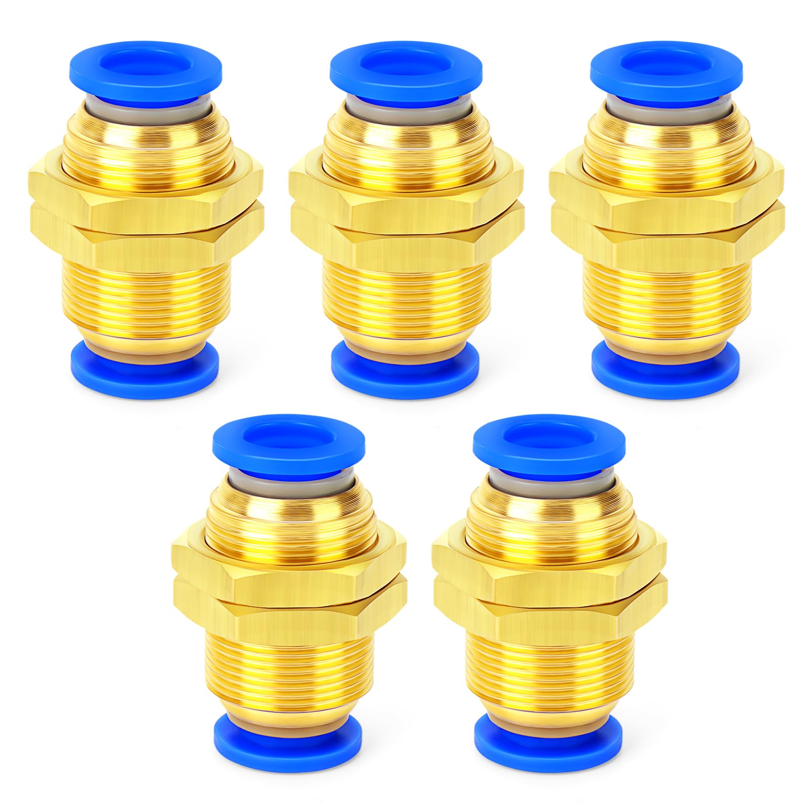 5 sztuk tulei kart 8 mm, średnica zewnętrzna, płaski przelot, szybkozłączka pneumatyczna