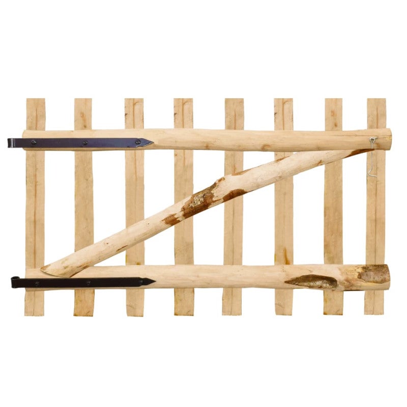 vidaXL Cancello Singolo per Recinzione in Legno di Nocciolo 100x60 cm - 2