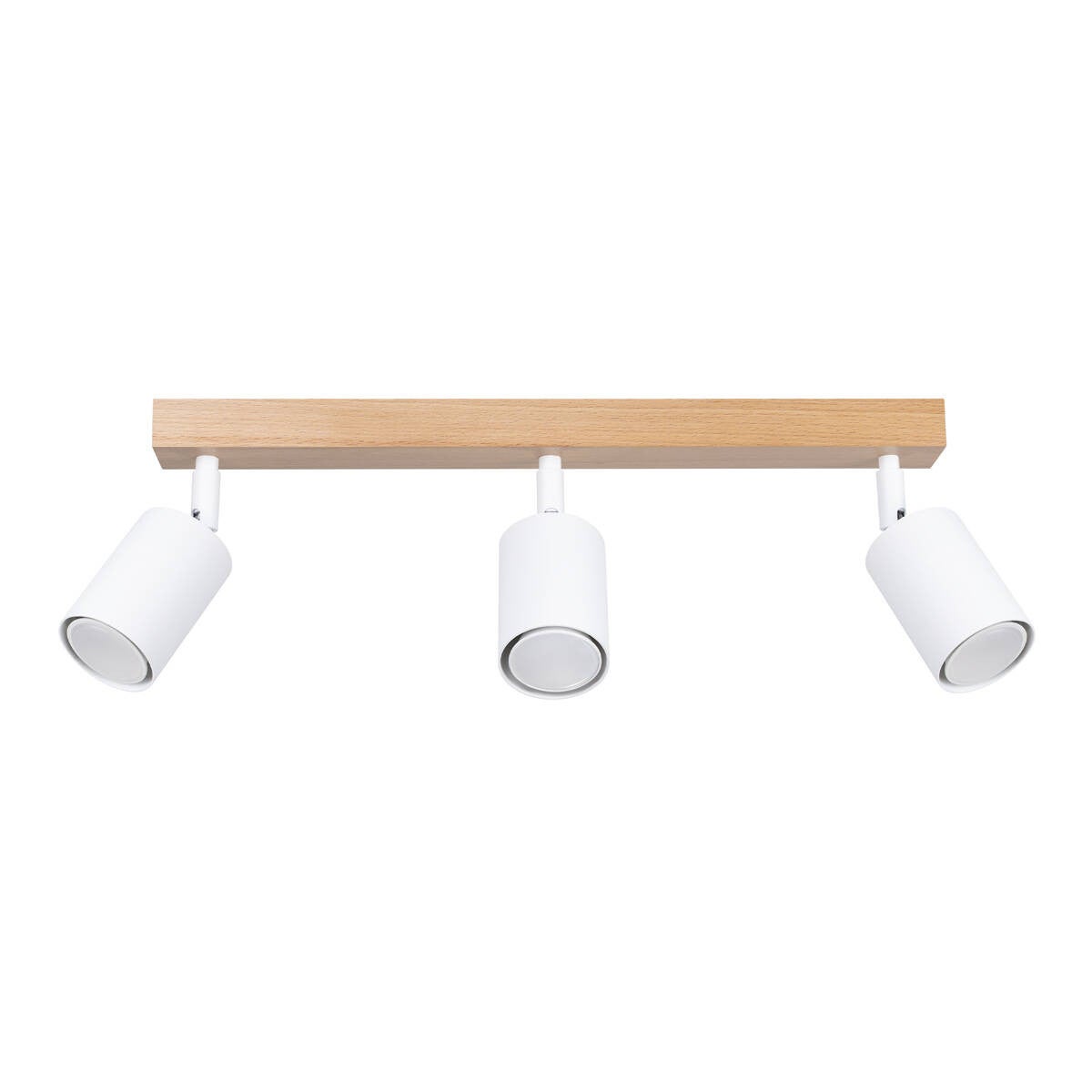 Lampa sufitowa wisząca Verdo biała i drewno 3xGU10x10W wym: 17,5 x 45 x 61 cm metal Sollux Lighting