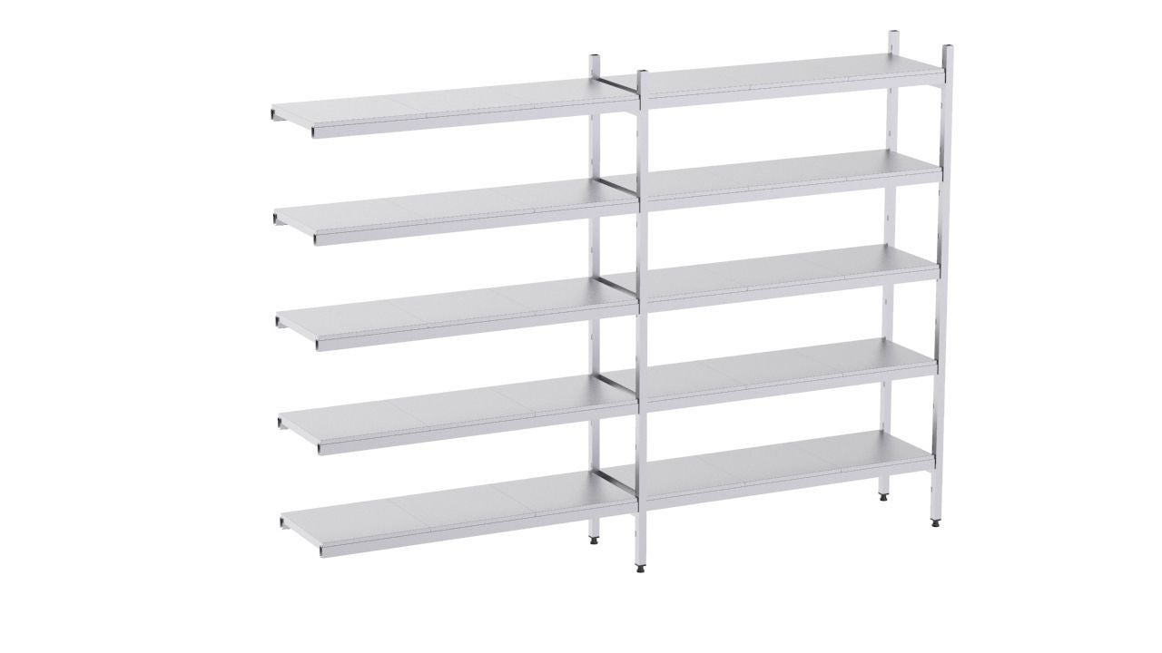 Rayonnage aluminium angle 1870x370 1700 5 niveaux- DISTFORM - EAA00121