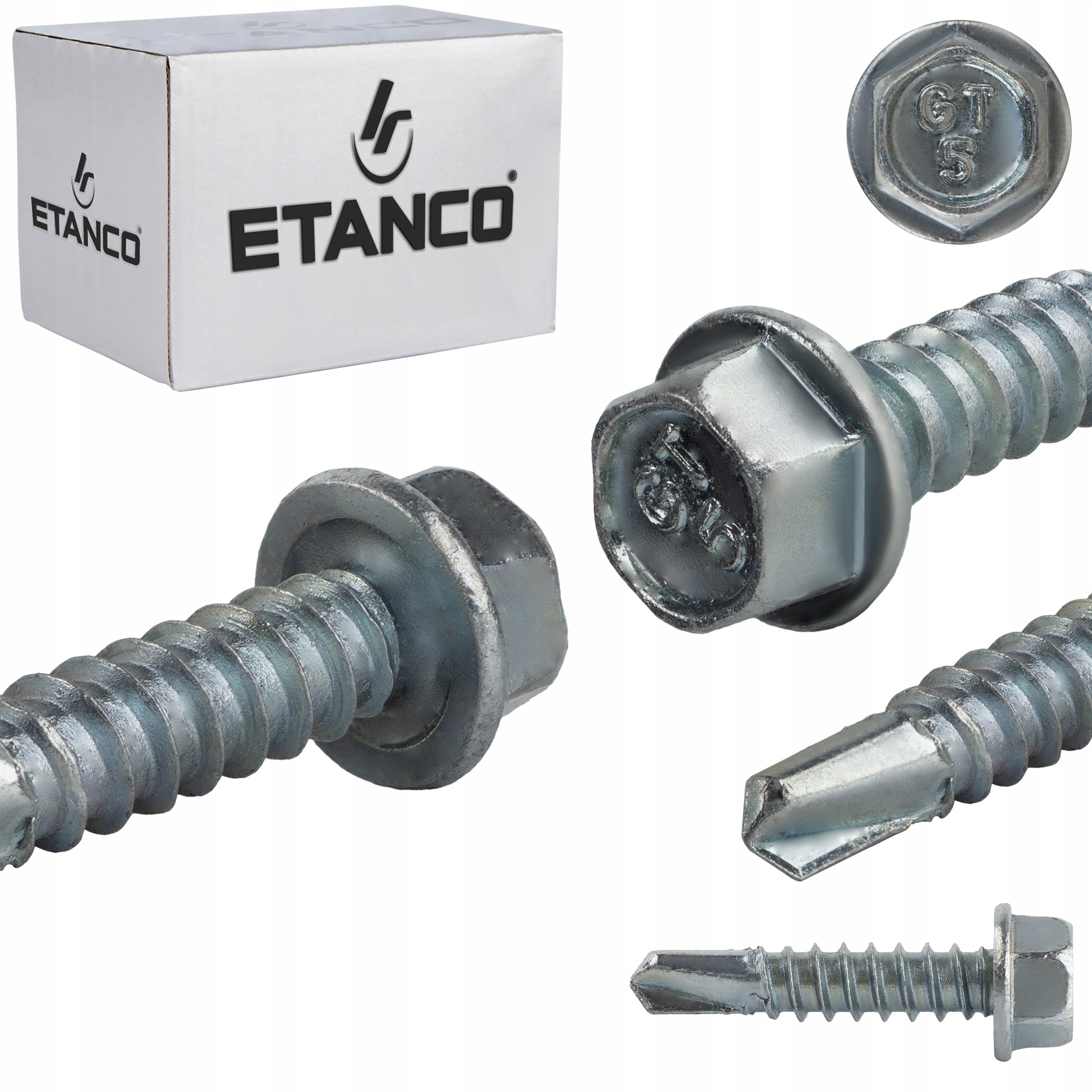 Wkręty samowiercące Etanco GT5 ocynkowane bez podkładki 5,5x25 mm 500szt