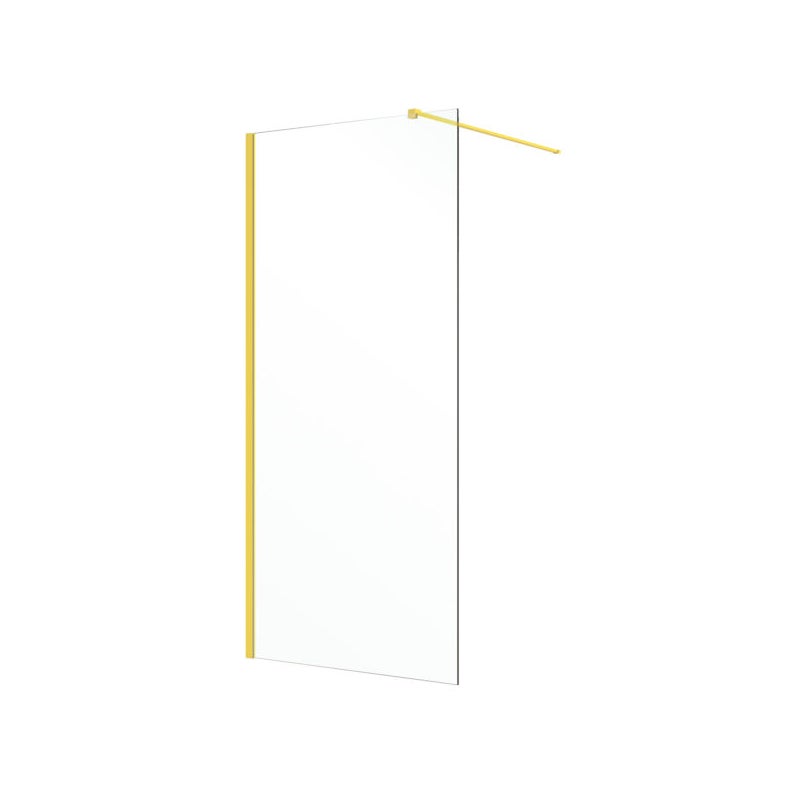 Kabina prysznicowa Walk-in Milagro 90 szkło transparentne 8 mm złoty profil KERRA