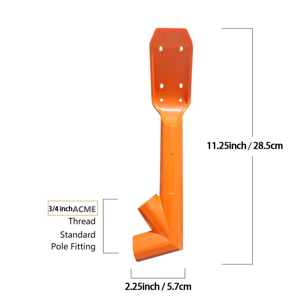 Nettoyeur de gouttières multifonctionnel, outil de nettoyage de feuilles à manche télescopique, pelle à feuilles pour gouttières de toit et de jardin - 6