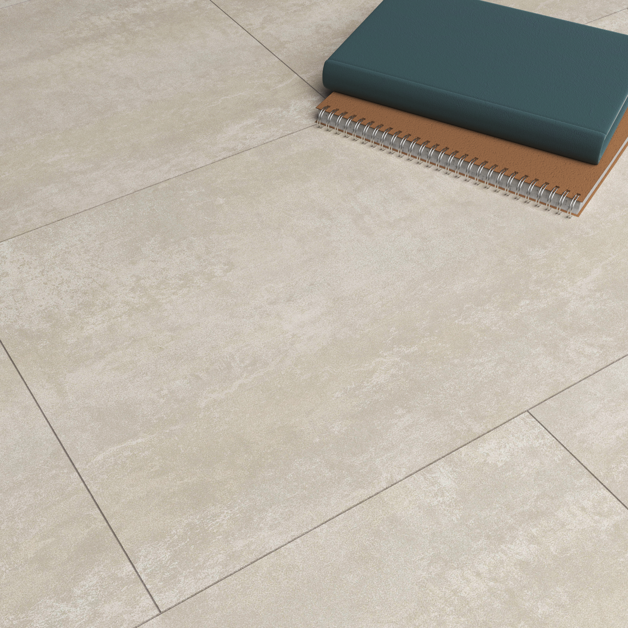 ARTENS - Dalles PVC à clipser Intenso Extrem' avec sous-couche intégrée - Effet béton beige - Epaisseur 5,5 mm - 1,49 m²/ 8 dalles - SIBAI - 4