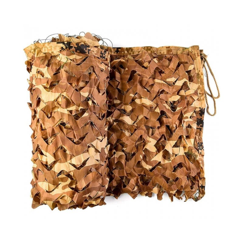 Siatka maskująca, prostokątny żagiel przeciwsłoneczny, wzór, kamuflaż, 4x5m, wojskowy