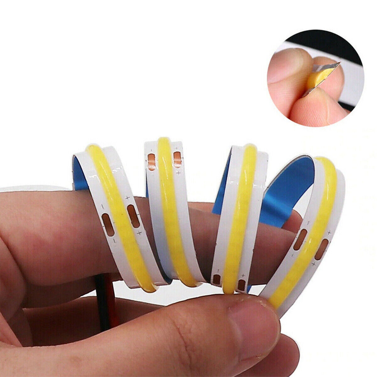 STRISCIA COB LED ADESIVA 5M LUCE BLU 40W TAGLIABILE FLESSIBILE COB320 12V | Leroy Merlin - Foto 3