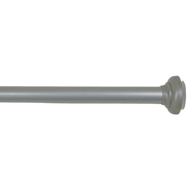 Tringle à Rideau Télescopique Sans Perçage 55-90cm - Blanc - Acier - Pour Fenêtre, Salle De Bain, Placard