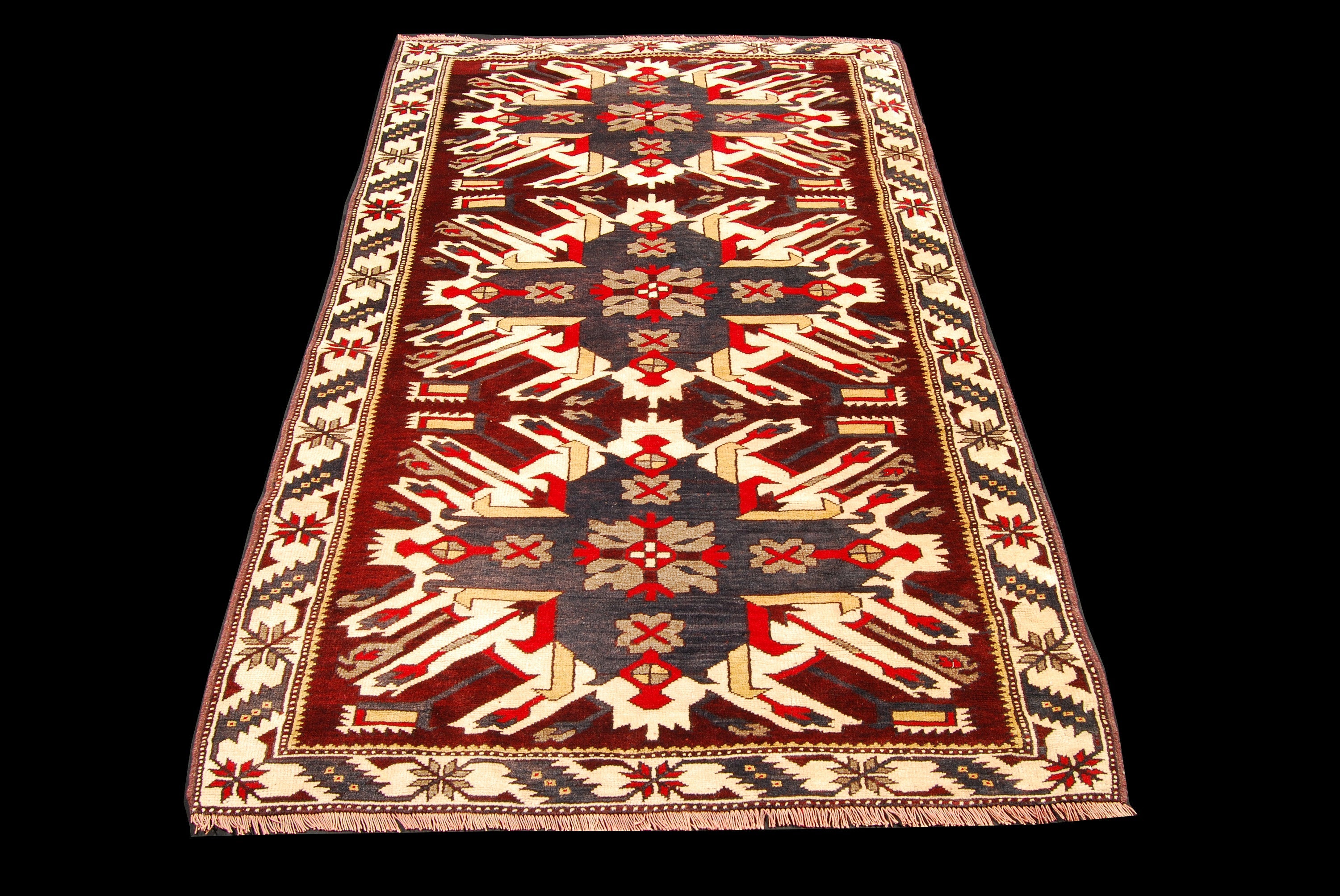 Alfombra oriental hecha a mano original, medida: 180x115 cm con certificado de autenticidad