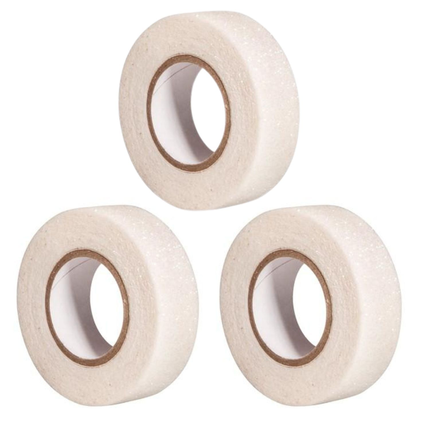 Rayher Glitter Tape 15mm X 5m, Weiß – Glitzer-Klebeband Für Bastelprojekte, Rolle