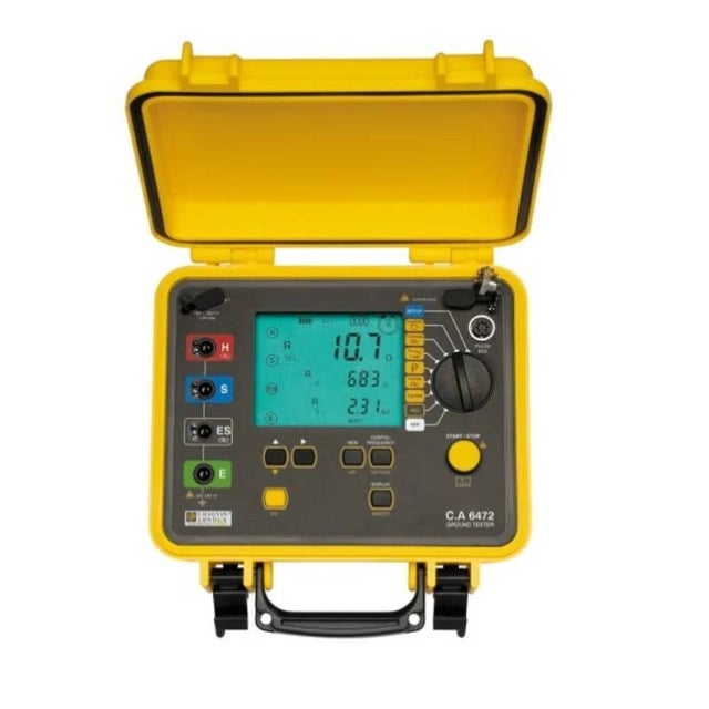 Testeur de terre et de résistivité CA 6472 Chauvin Arnoux - LCD - Max 100kΩ