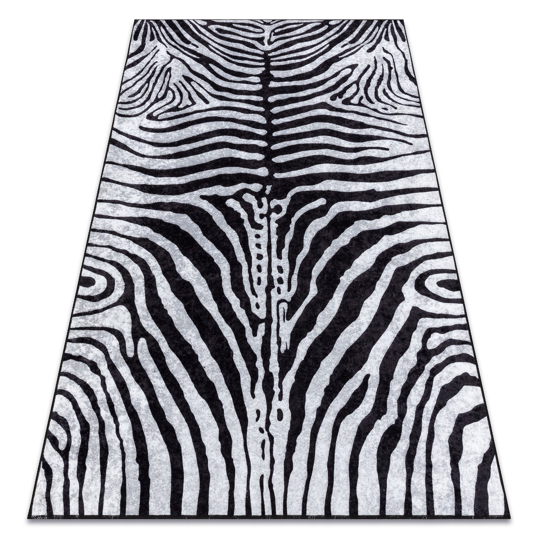 Dywan do prania MIRO 51331.803 Zebra antypoślizgowy - czarny / biały 120x170 cm