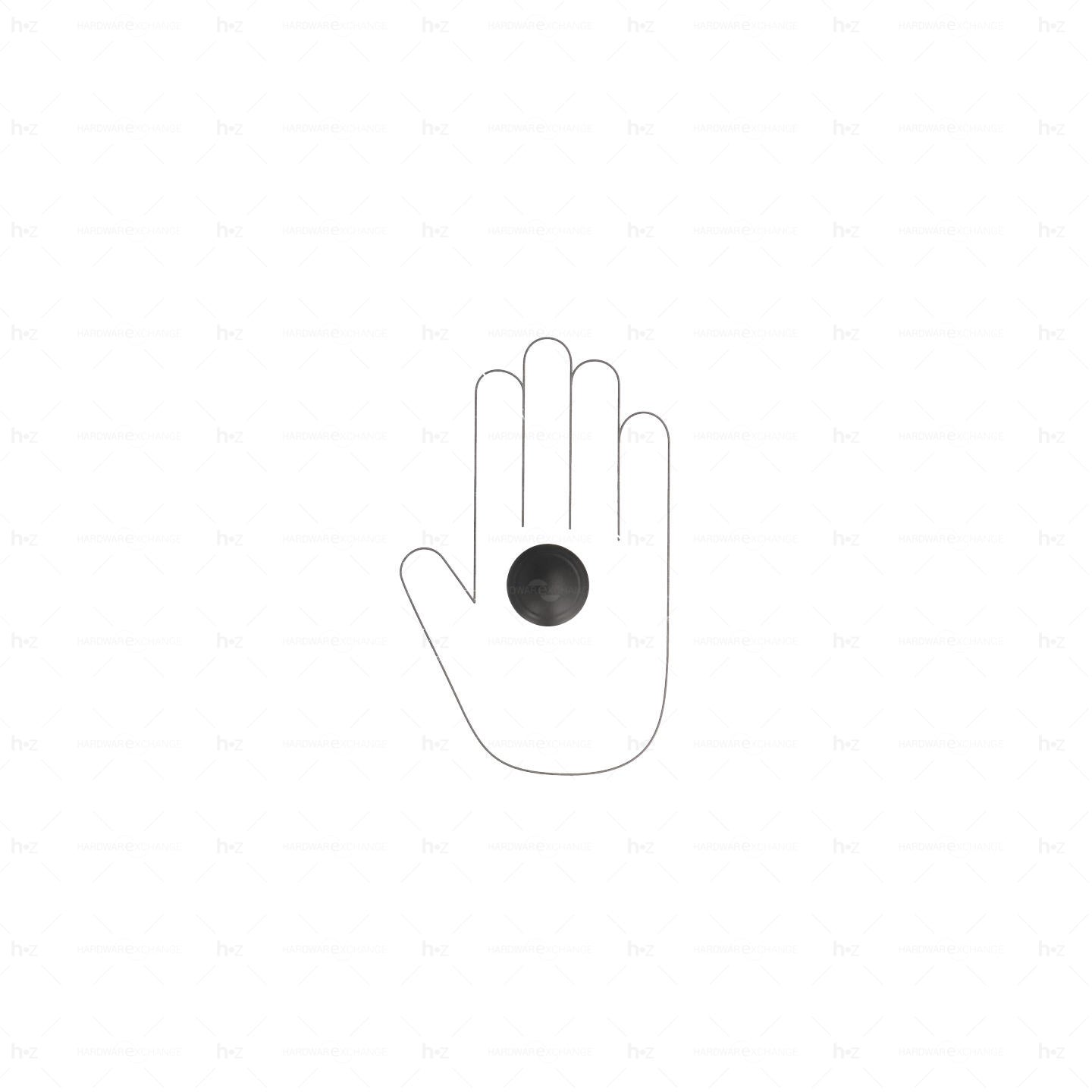 Bouton pour meubles en zamac Diamètre 35mm Vernis noir mat - 8