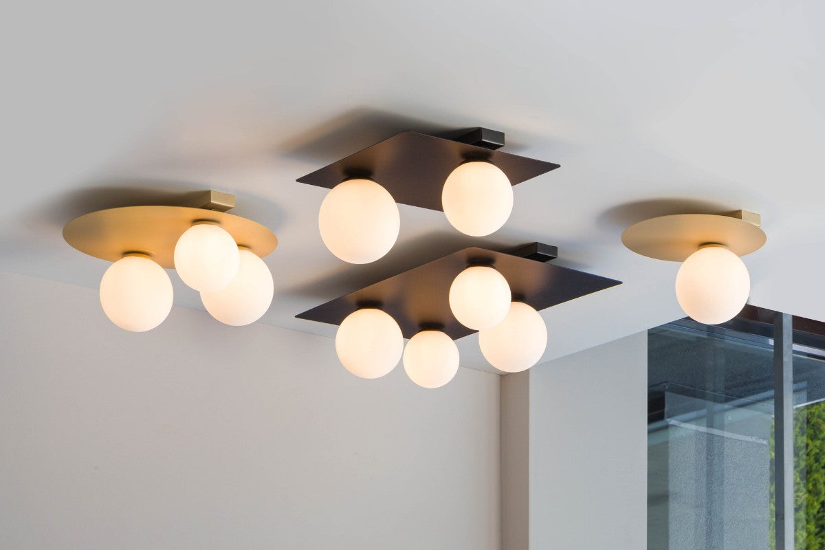 Lampa sufitowa wisząca Argon złoto-biała 4xG9x12W dekoracyjna wym: 19 x 62 x 38 cm szkło SIGMA - 2