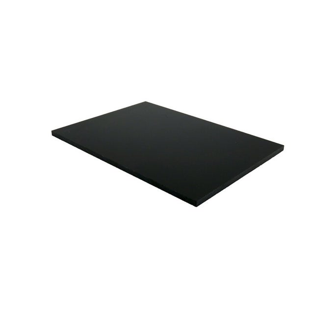 Panneau de bardage stratifié HPL compact - Coloris - Noir, Epaisseur - 6 mm, Largeur - 130 cm, Longueur - 305 cm