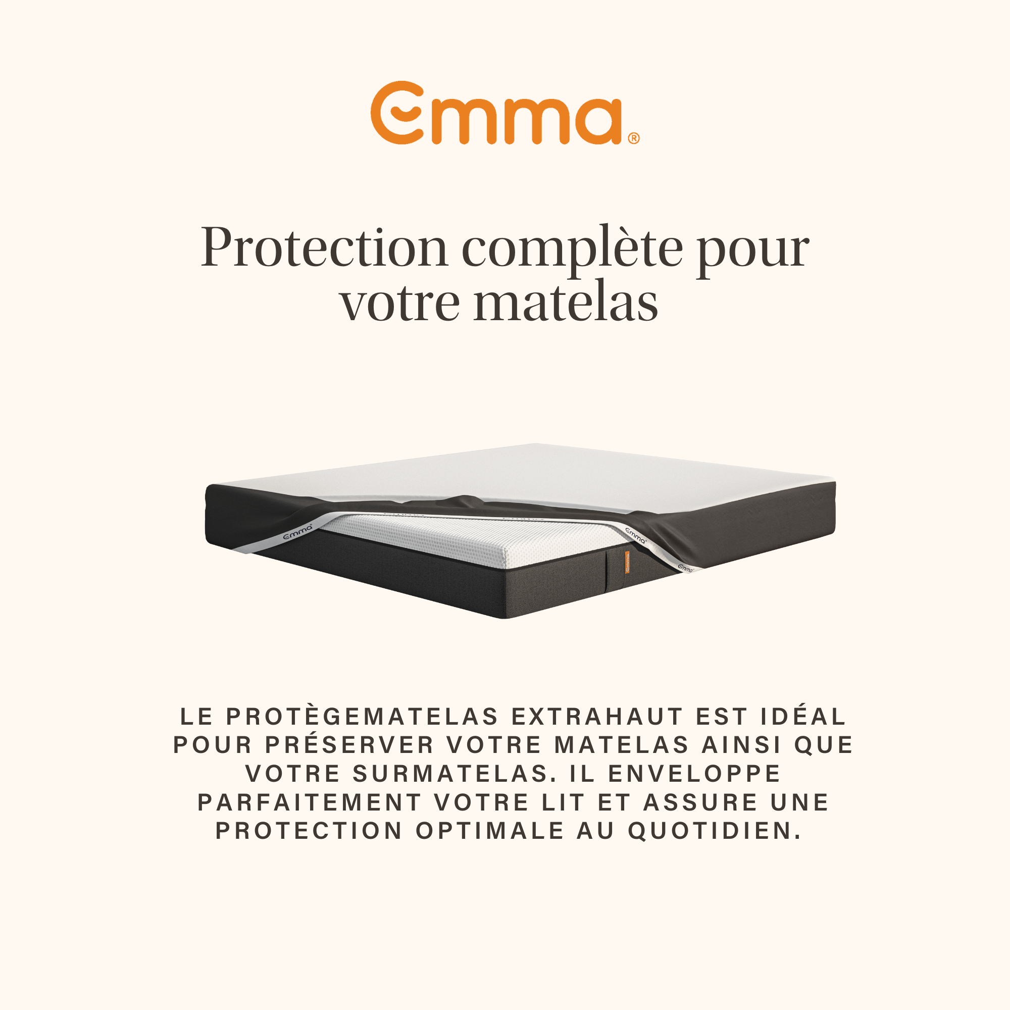 EMMA | Protège-matelas Imperméable Emma 90x190 cm | Imperméable et Respirant | Doux et Confortable | Antibactérien Anti-allergènes - 2