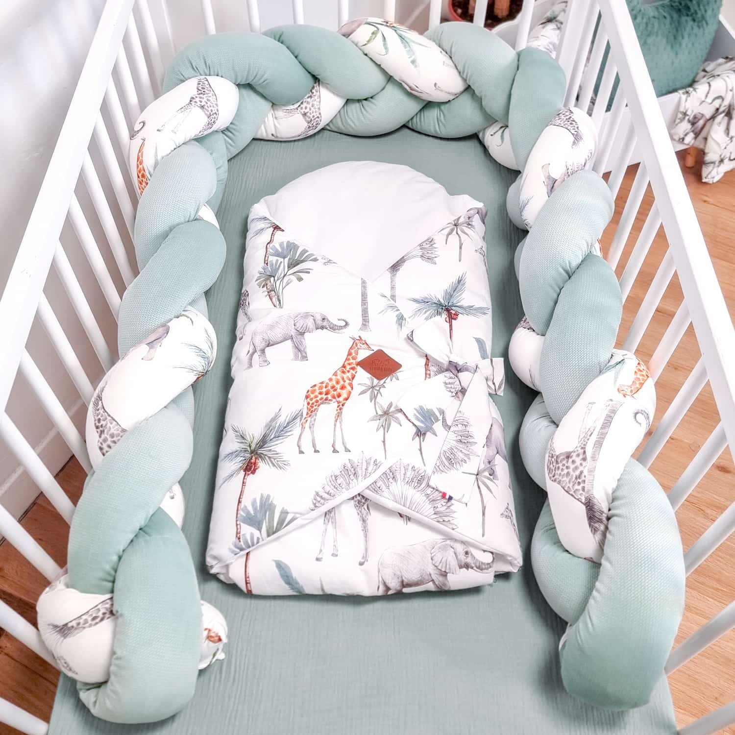 Drap housse uni en gaze de coton - 8