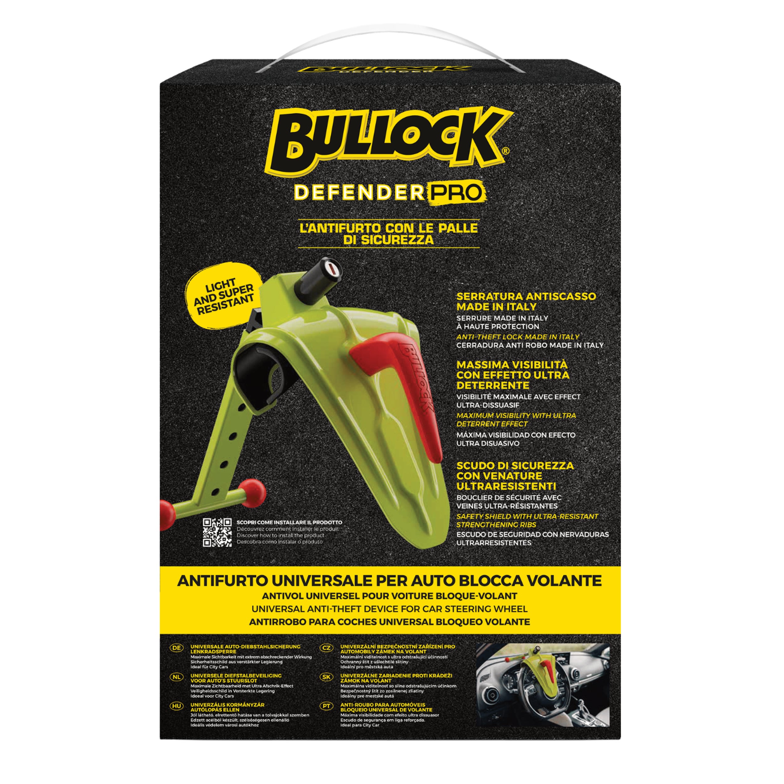 Bullock Defender Pro – Antivol de volant universel pour voitures – Idéal pour protéger votre véhicule au quotidien - 3
