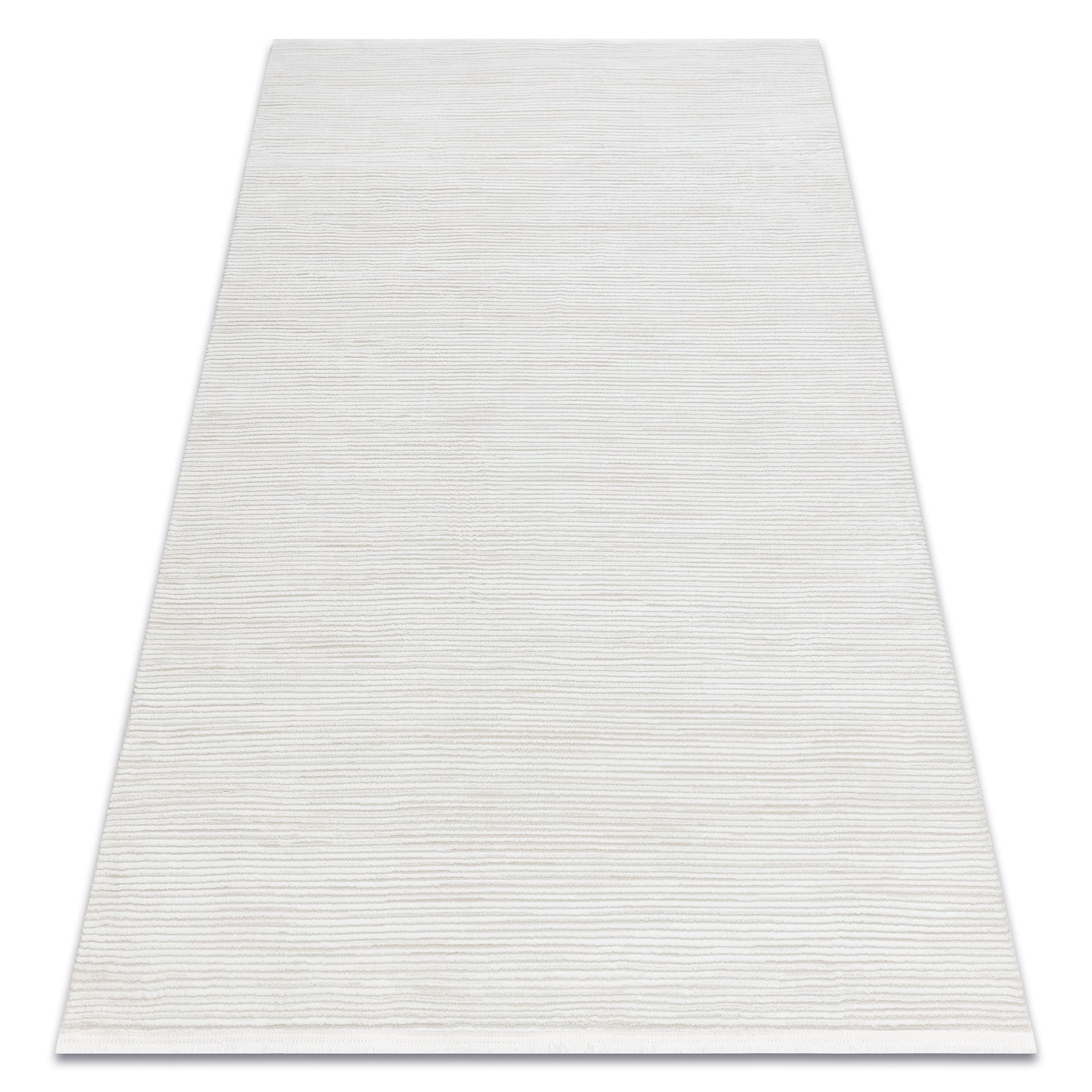 Dywan DUKE 51376 krem - Pasy, strukturalny, bardzo miękki, frędzle 80x150 cm