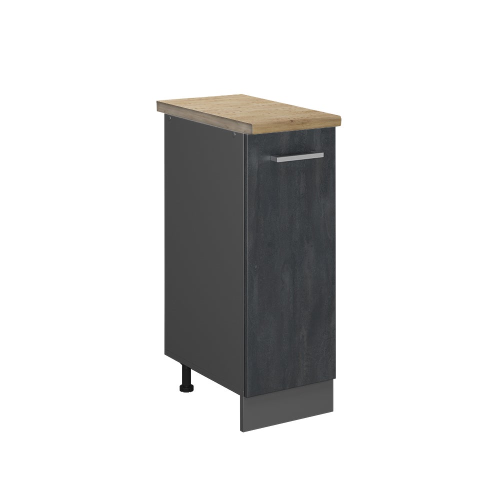 Vicco Szafka apteczna R-Line, Czarny beton, 30 cm BP Dąb