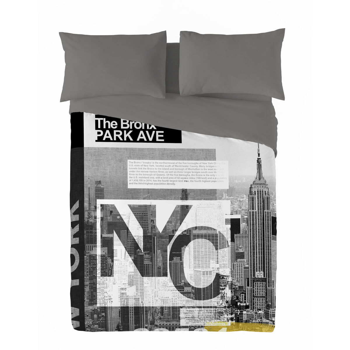 Funda nórdica naturals park city cama de 150 3 piezas 45 x 90 cm 240 x 220 cm