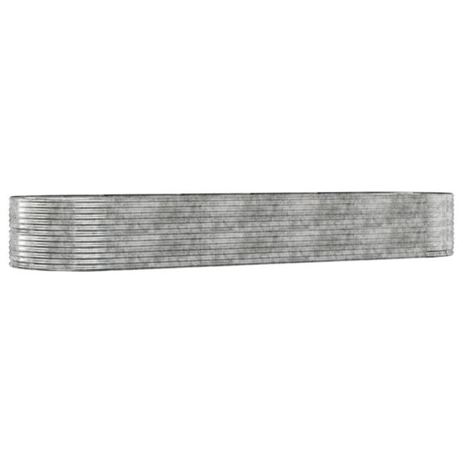 VIDAXL - Letto Giardino Acciaio Vernice a Polvere 212x140x68cm Argento VIDAXL - Letto Giardino Acciaio Vernice a Polvere 212x140x68cm Argento