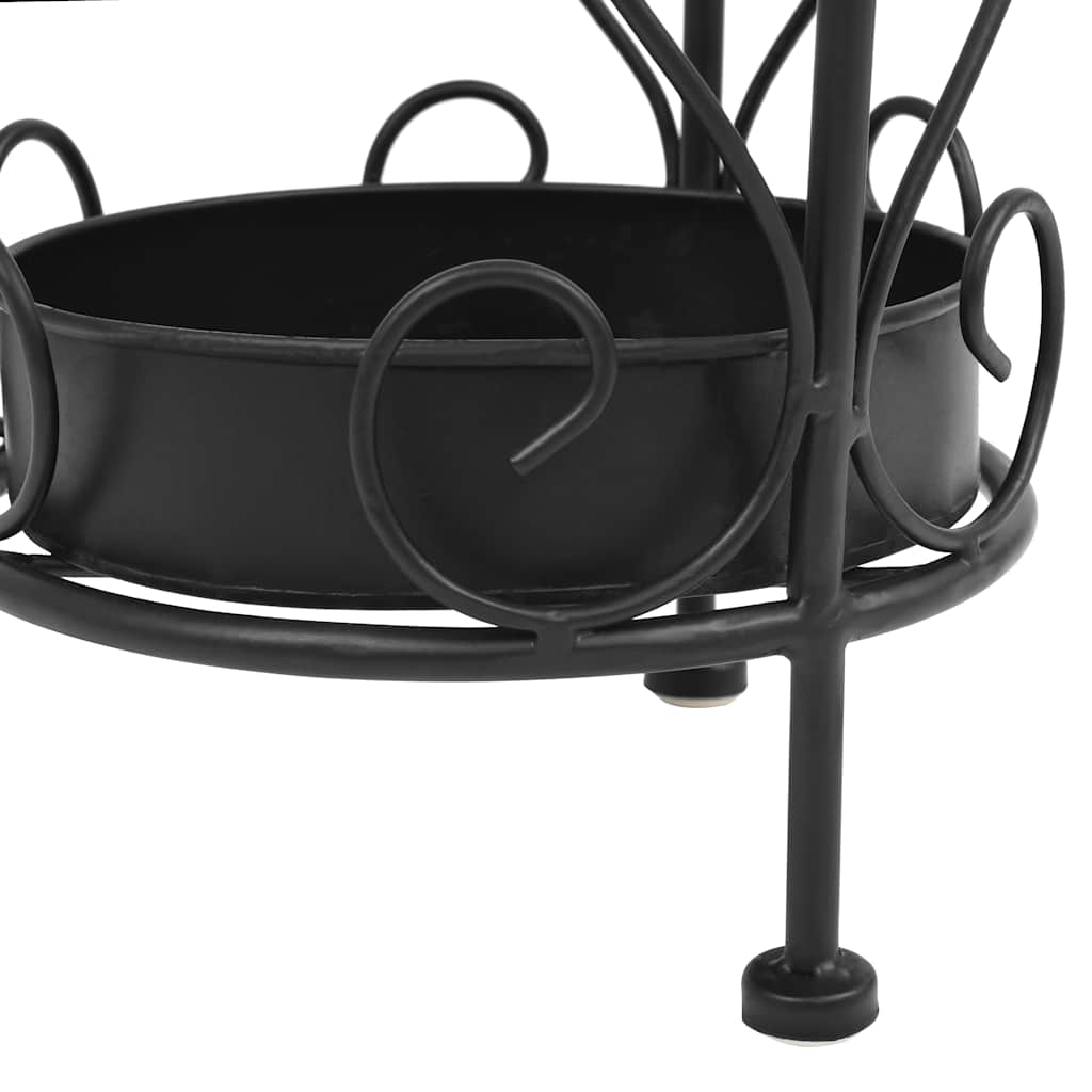 vidaXL Porte-parapluie Style vintage Métal 26 x 46 cm Noir - 6