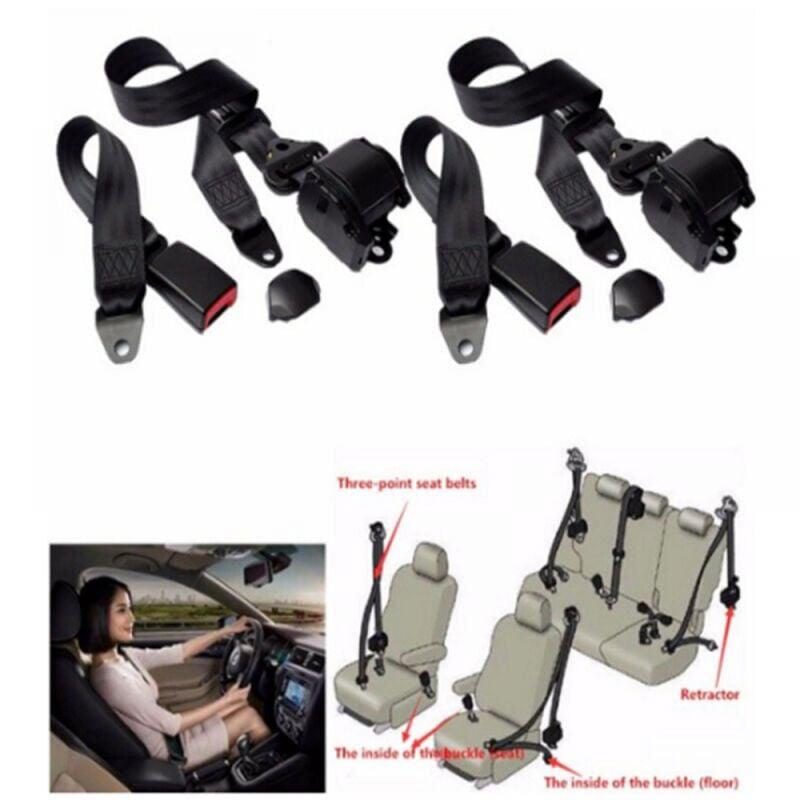 Ceinture de sécurité réglable 3 points ceinture de sécurité de voiture universelle automatique télescopique ceinture de sécurité de voiture - 2