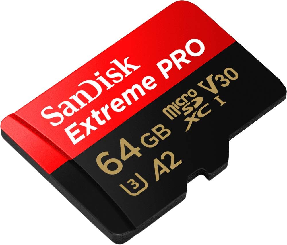 Carte microSDXC SanDisk Extreme PRO 64 Go + adaptateur SD + RescuePro Deluxe avec A2 UHS-I Classe 10 U3 V30 Performances d'application - 2