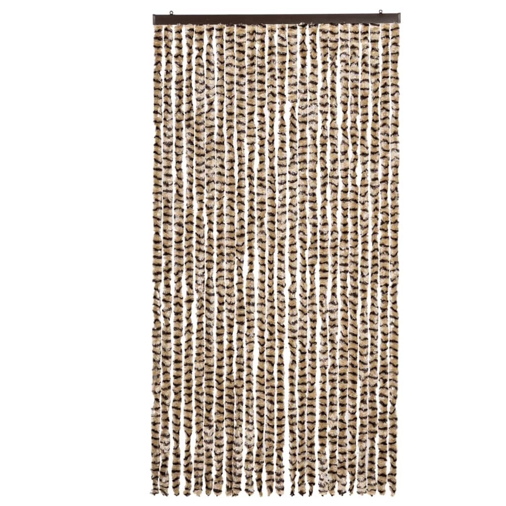 Moustiquaire | Rideau anti-moustique Beige et marron 100x220 cm Chenille CFW36527 - 3