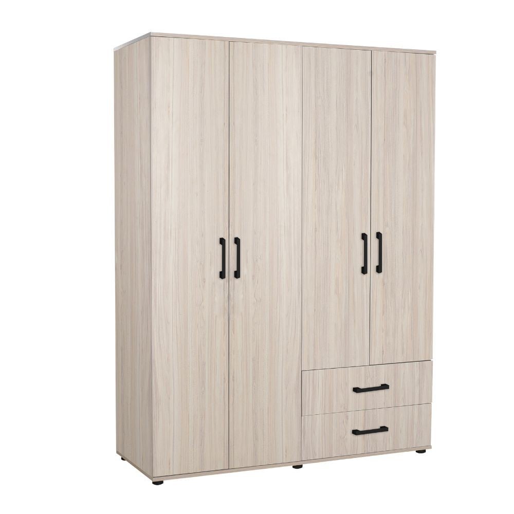 Iperbriko  Armario De Roble 120X41x170 Cm 4 Puertas 2 Cajones , Leroy Merlin