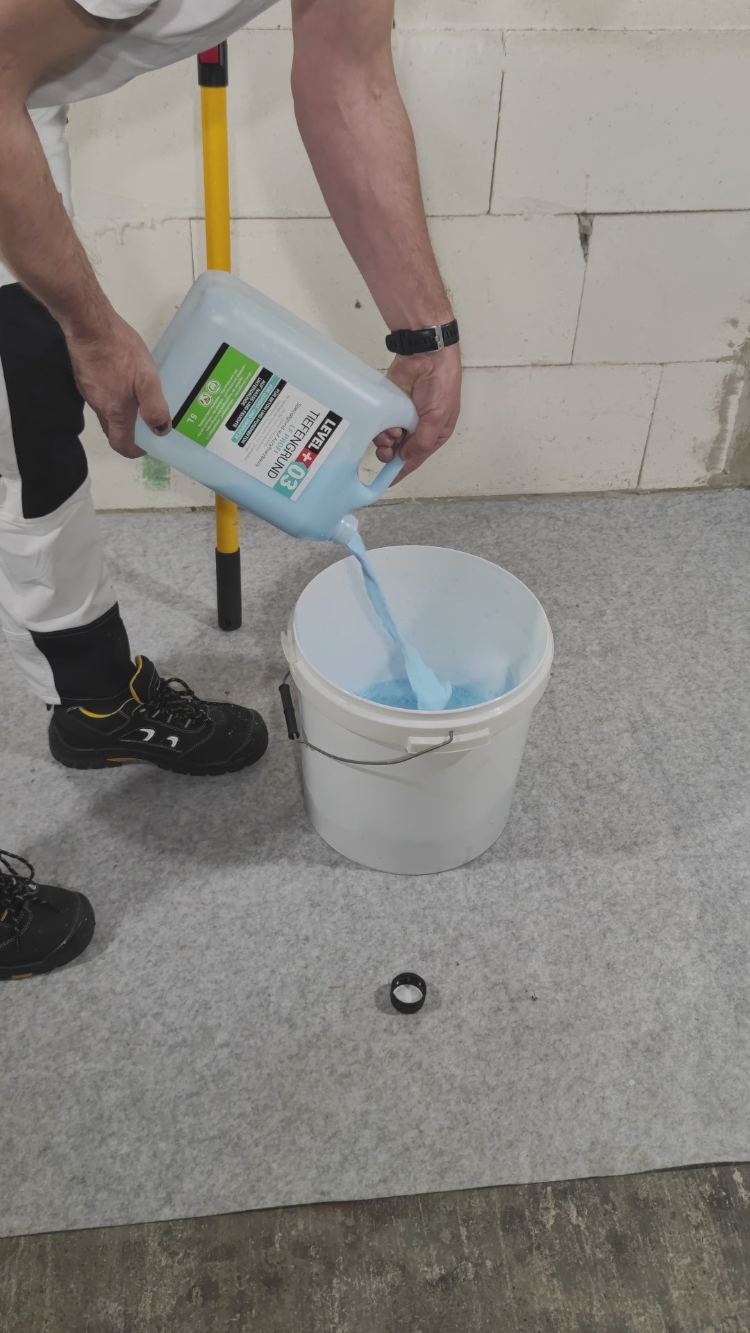 Imprégnation profonde pour enduit de plâtre Intérieur Extérieur RM03 - 20L + Rouleau de peinture 25cm - 4