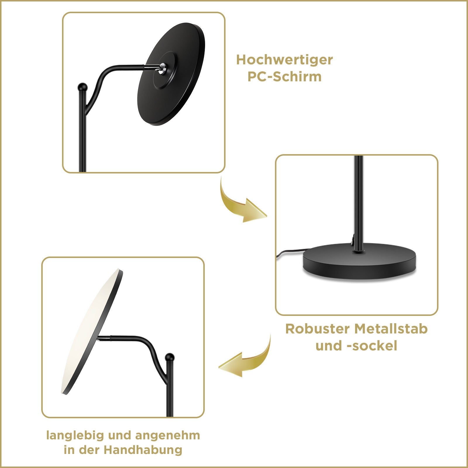 LOVHAUS Lampadaire à Intensité Variable, Luminosité LED Réglable de 10 % à 100 % avec Télécommande, Lampe de Lecture 32W pour Maison et Bureau - 6