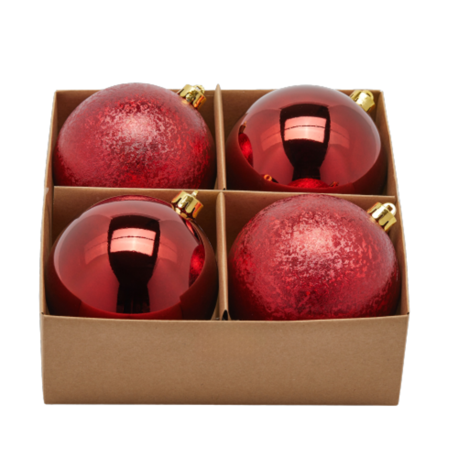 Boules De Noël Bordeaux « Groovemix », élégante Décoration De Noël