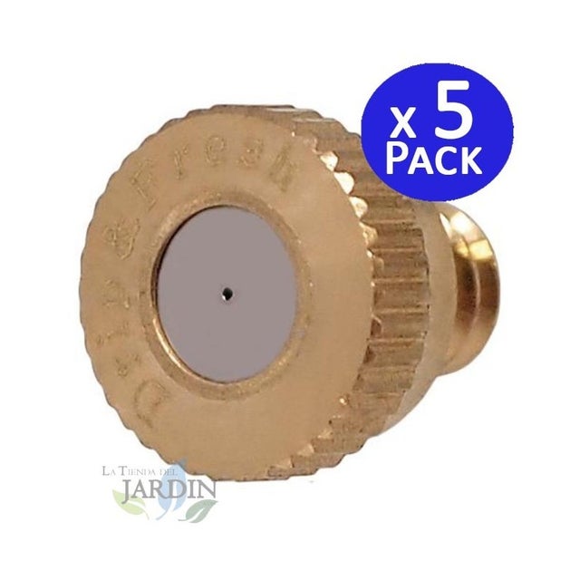 Set di 5 Ugello in ottone per nebulizzazione di 0,3 mm