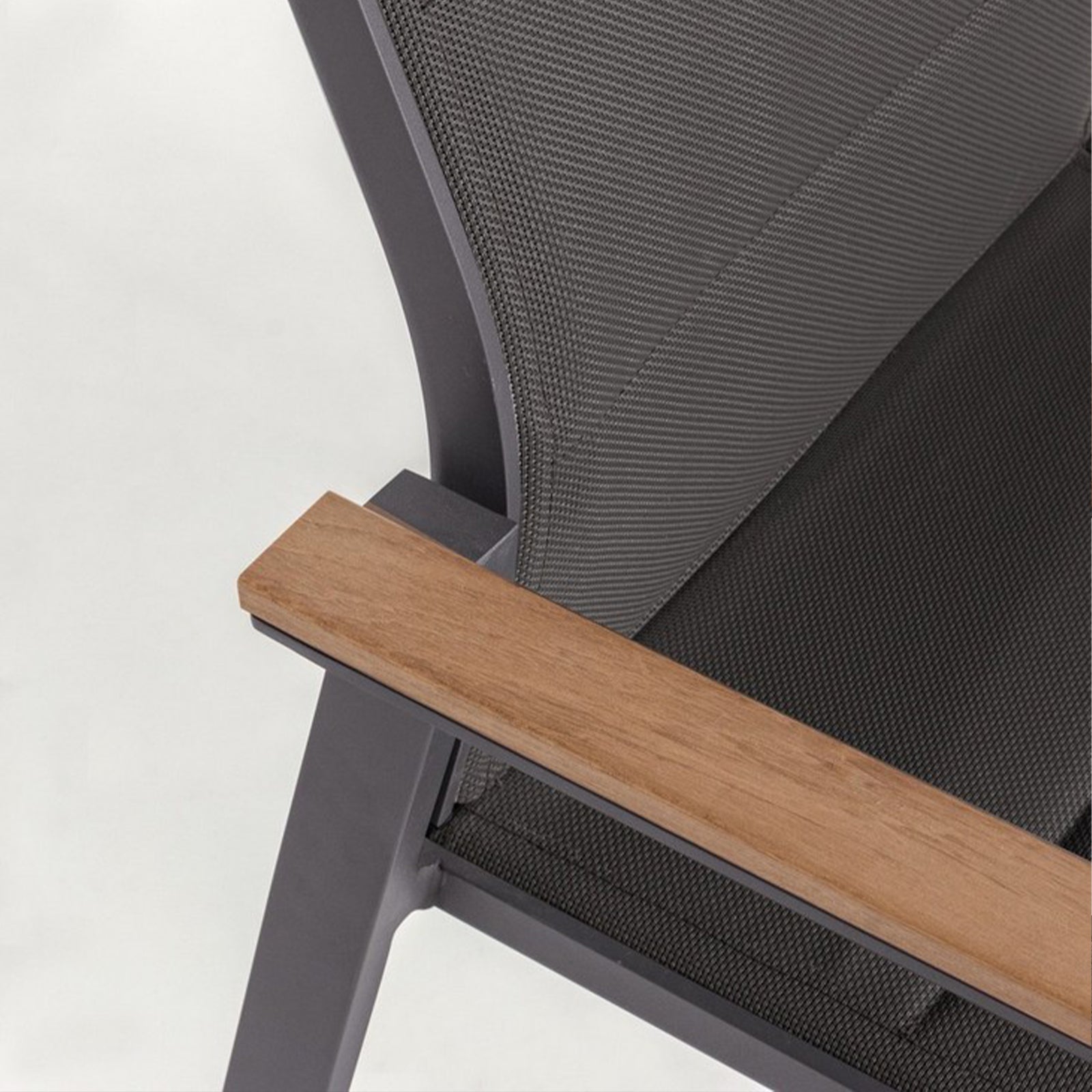 Bizzotto Kubik Anthracite Chaise avec accoudoir 662175 Pour l'extérieur - 5