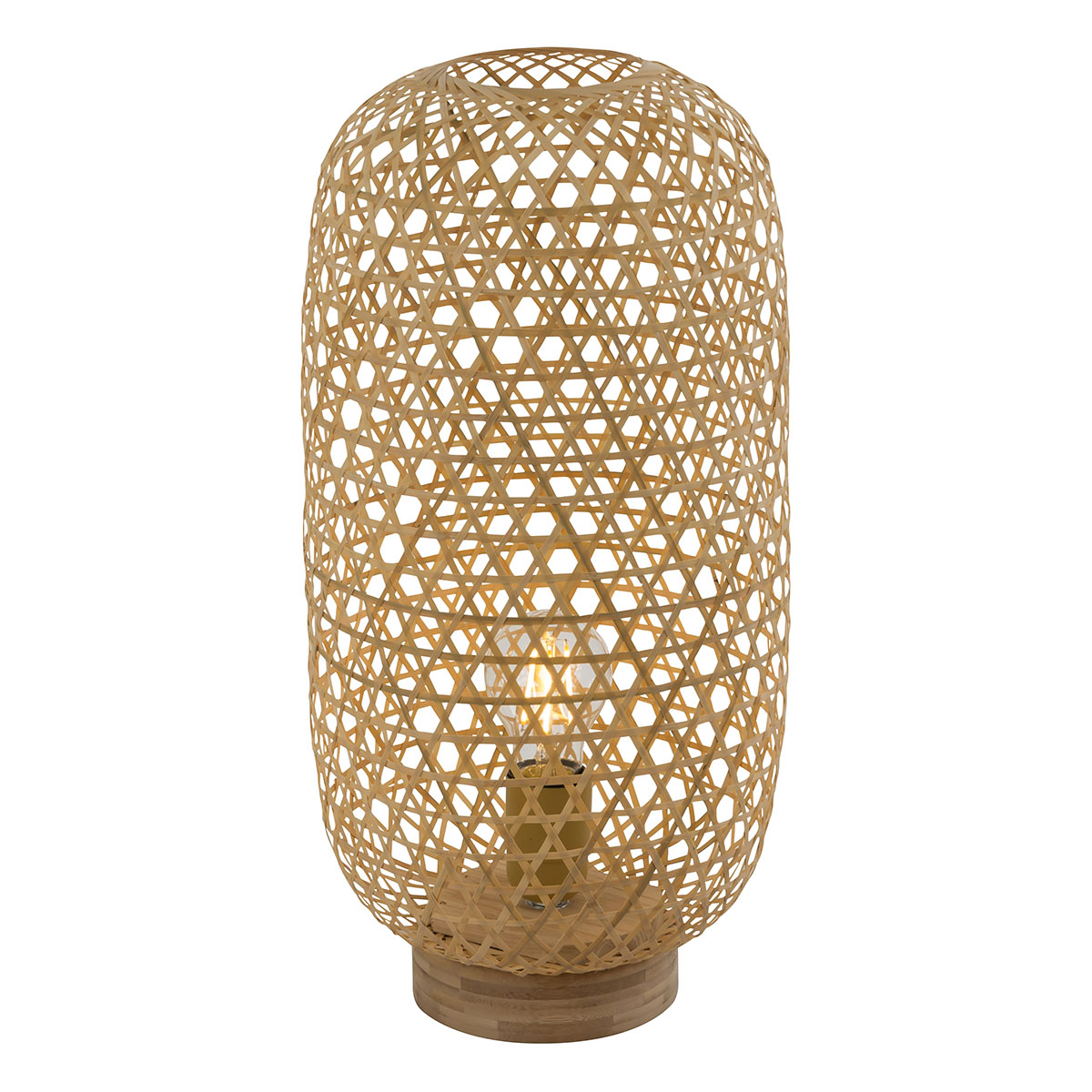 Globo - lámpara de mesa - mirena - natural - bambú - ø 22cm - e27 - 15367t1