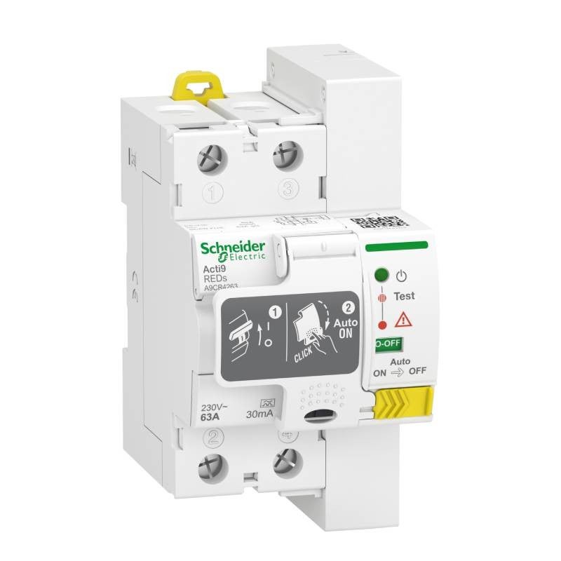 Interrupteur différentiel 63A 30mA TypeA embrochable Resi9