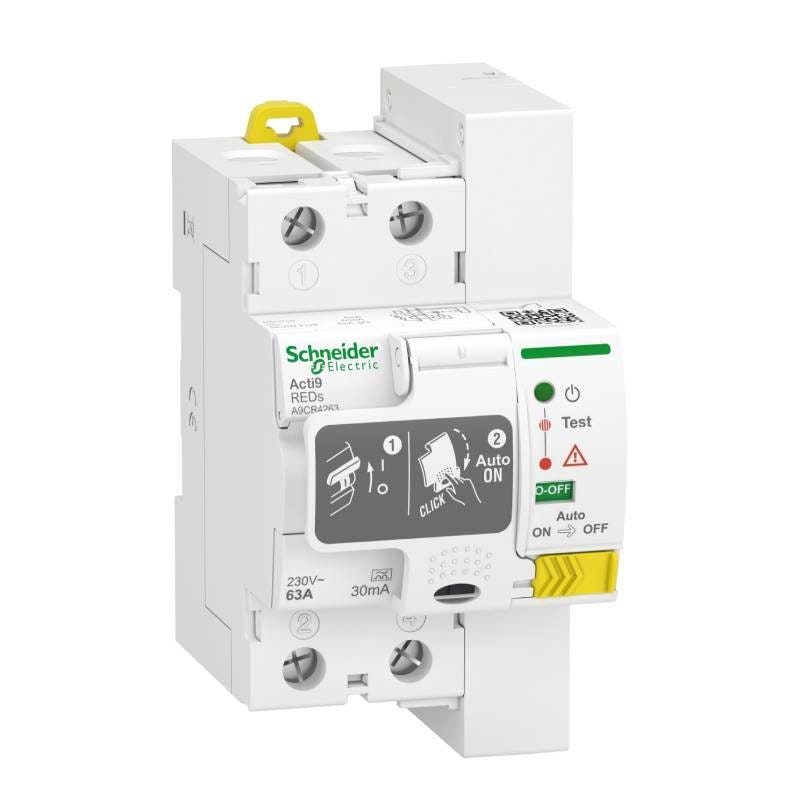 Interrupteur différentiel 63A 30mA TypeA embrochable Resi9 Interrupteur différentiel 63A 30mA TypeA embrochable Resi9