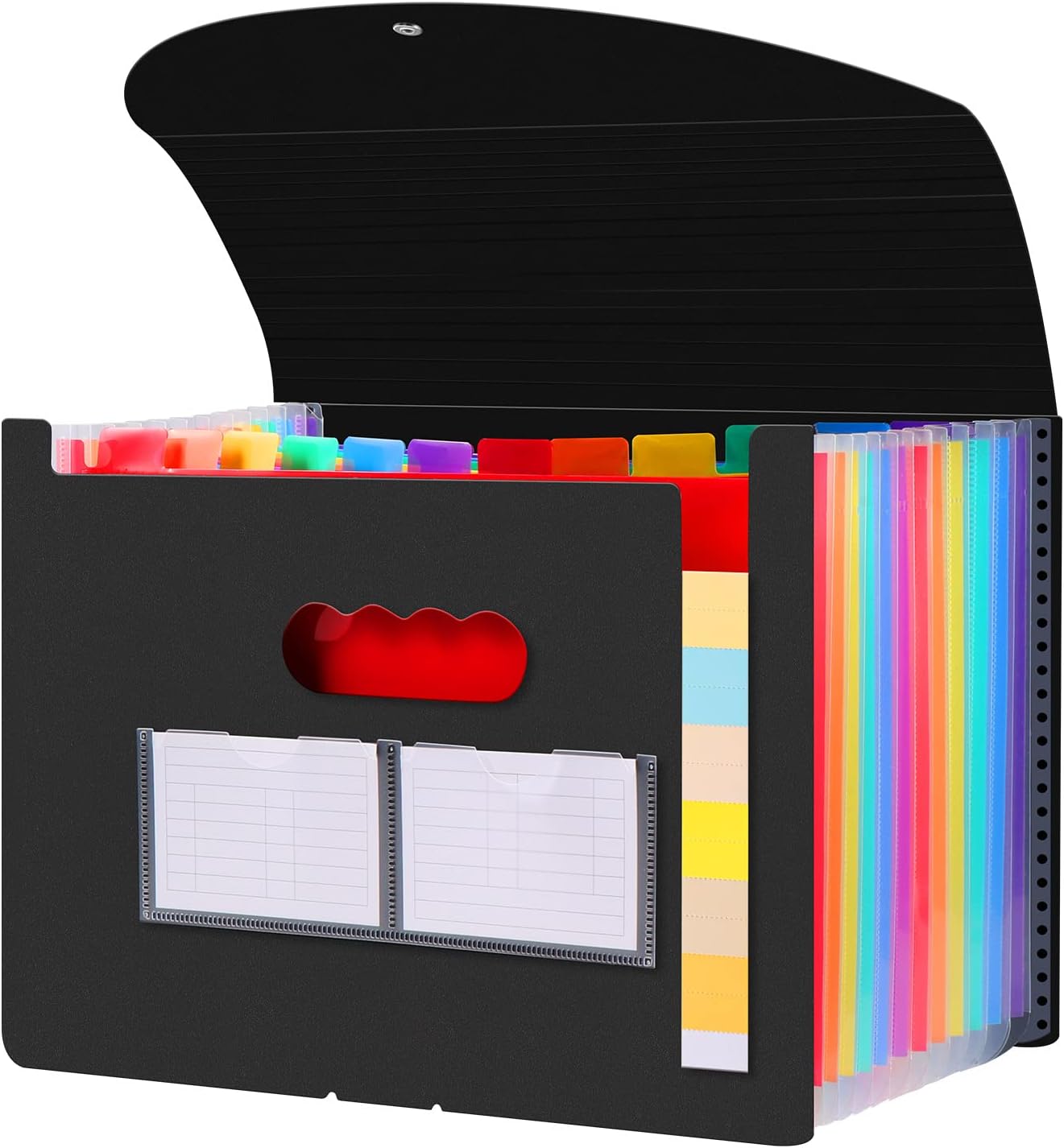 Trieur Document A4 7 Compartiments Extensible Avec Couvercle - Organiseur Portable Bureau, Maison, École