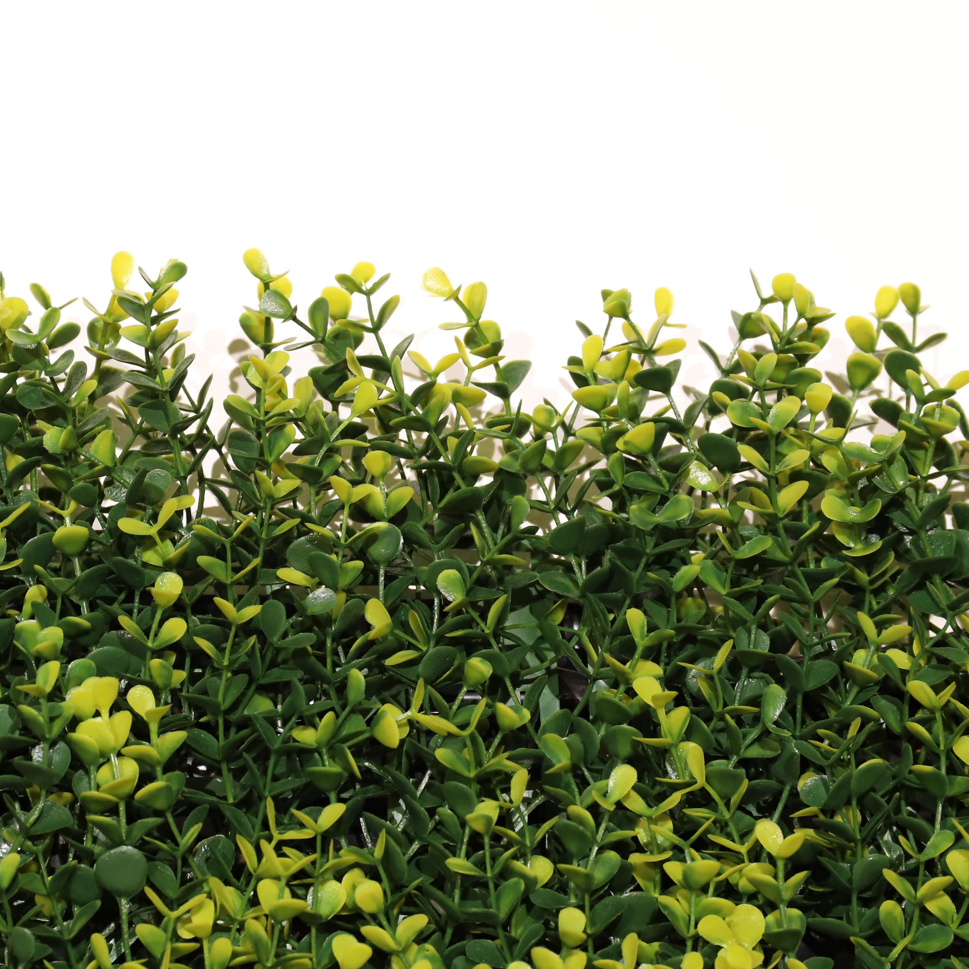Jardín vertical artificial Soleado Verde y amarillo 100 x 100 cm | Naturing Monde - Para interior y exterior - Material HDPE - Garantía UV 5 años - 5
