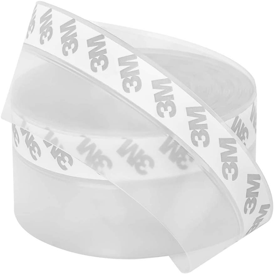 Bas de Porte Adhésif,5M x 45MM Transparent Bande D'étanchéité en ...
